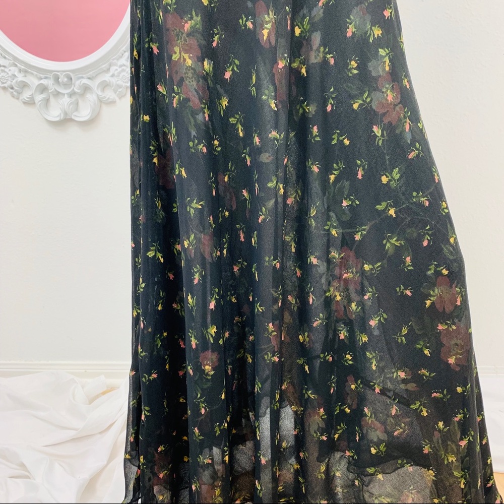 🎉HP🎉 Carry Allen / Black Floral Maxi Skirt - Picture 2 of 8